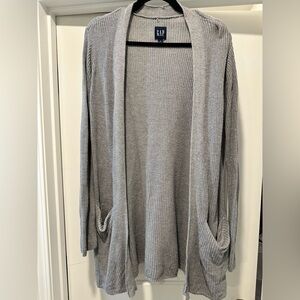 GAP Light Gray Women's Cardigan Sweater